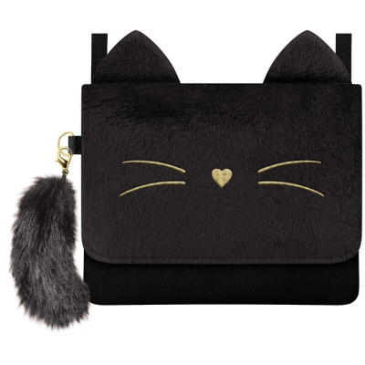 Wide Pochette Pocket - Fluffy Kitty (ワイドポシェットポケット - もこもこキティ)