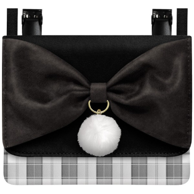 Wide pochette pocket - fur ribbon (ワイドポシェットポケット - ファーリボン)