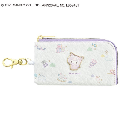 Sanrio Characters - Kuromi Key Case with Pass Case (パスケース付きキーケース サンリオキャラクターズ - クロミ)