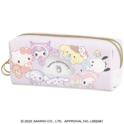 Twin Zipper Pencil Case Sanrio Characters - Kakomi (ツインファスナーペンケース サンリオキャラクターズ - かこみ)