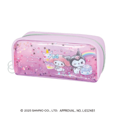 Shaka Shaka Pencil Case Sanrio Characters - My Melody & Kuromi (シャカシャカペンケース サンリオキャラクターズ - マイメロディ&クロミ)