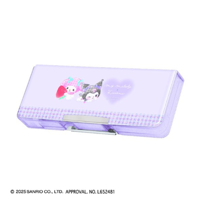 Compact double-sided pencil case Sanrio Characters - My Melody x Kuromi (コンパクト両面開きペンケース サンリオキャラクターズ - マイメロディ×クロミ)