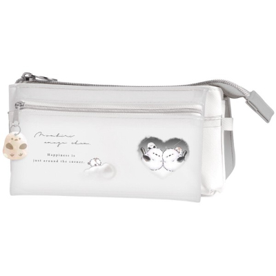 Flap Pocket Pencil Case, Relaxed Enaga-chan - Heart (フラップポケットペンケース のんびりえながちゃん - ハート)