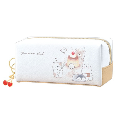 Single Box Pencil Case Potet Club - Pudding (シングルBOXペンケース ぽてっとクラブ - プリン)