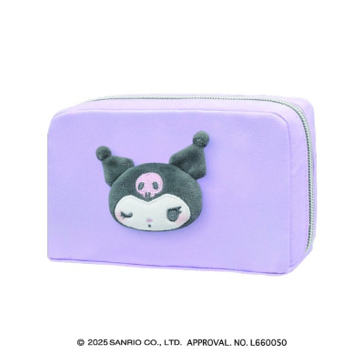 Plush Pouch Munyatto Sanrio Characters - Kuromi/Munyatto (ぬいぐるみポーチ むにゃっと サンリオキャラクターズ - クロミ/むにゃっと)