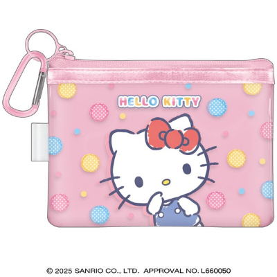 Sanrio Characters - Hello Kitty Clear Pouch with Carabiner/7 (カラビナ付きクリアポーチ サンリオキャラクターズ - ハローキティ/7)