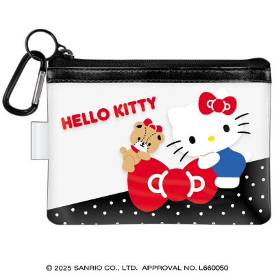 Sanrio Characters Clear Pouch with Carabiner - Hello Kitty/13 (カラビナ付きクリアポーチ サンリオキャラクターズ - ハローキティ/13)