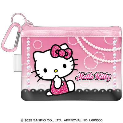 Sanrio Characters Clear Pouch with Carabiner - Hello Kitty/15 (カラビナ付きクリアポーチ サンリオキャラクターズ - ハローキティ/15)