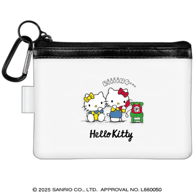 Sanrio Characters Clear Pouch with Carabiner - Hello Kitty/20 (カラビナ付きクリアポーチ サンリオキャラクターズ - ハローキティ/20)