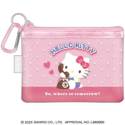 (カラビナ付きクリアポーチ サンリオキャラクターズ - ハローキティ/21)