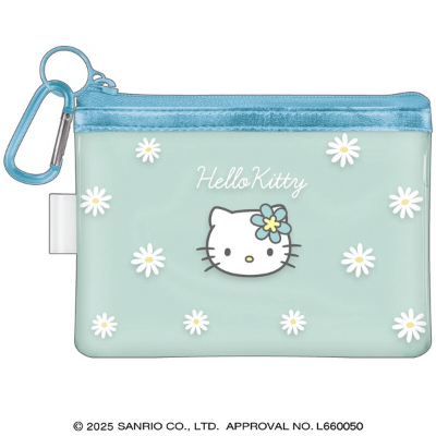 Sanrio Characters Clear Pouch with Carabiner - Hello Kitty/22 (カラビナ付きクリアポーチ サンリオキャラクターズ - ハローキティ/22)