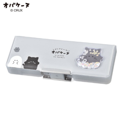 Compact double-sided pencil case "Obakenu" - "Obakenu" / "Nyanko no Tsudoi" (コンパクト両面開きペンケース オバケーヌ - オバケーヌ/ニャンコのツドイ)