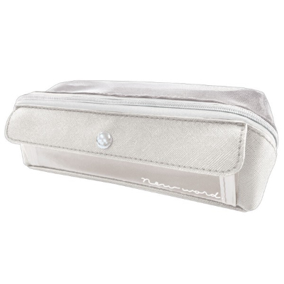 Separate Box Pencil Case with Pocket - Gray (ポケットつきセパレートボックスペンケース - グレー)