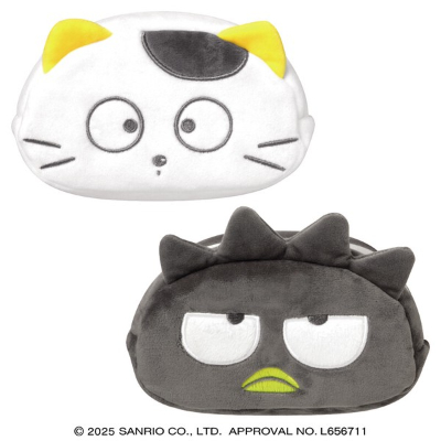 Hikkurun Pen Pouch Tama & Friends x Sanrio Characters - Tama and Badtz-Maru (ひっくるんペンポーチ タマ＆フレンズ×サンリオキャラクターズ - タマとバッドばつ丸)