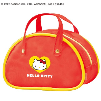 Sanrio Characters Boston Pencil Case - Hello Kitty/Red (ボストンペンケース サンリオキャラクターズ - ハローキティ/あか)