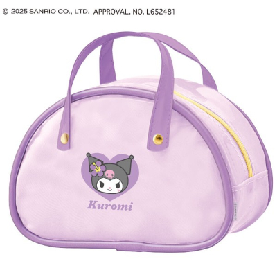 Sanrio Characters Boston Pencil Case - Kuromi (ボストンペンケース サンリオキャラクターズ - クロミ)