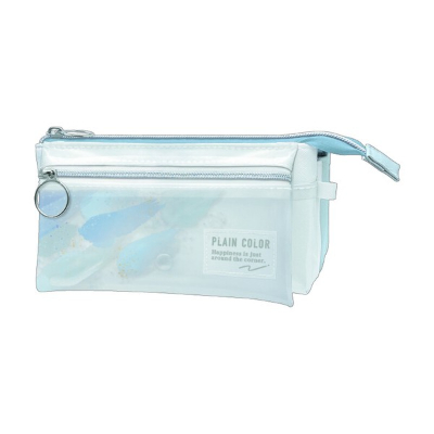 Flap Pocket Pen Case in Plain Color - Blue Paint (フラップポケットペンケース プレインカラー - ブルーペイント)