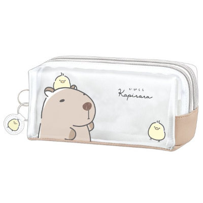 Twin Zipper Pencil Case Kapirara - Kapirara (ツインファスナーペンケース かぴらら - かぴらら)