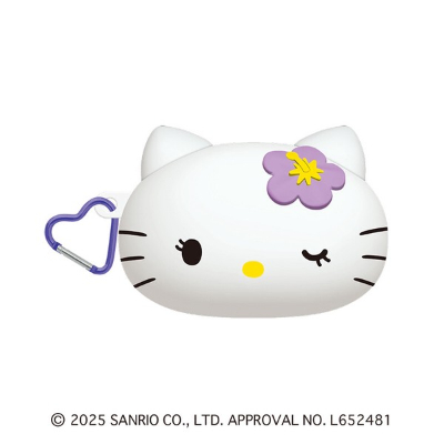 Sanrio Silicone Pencil Case - Tanned Hello Kitty - White (シリコンペンケース サンリオ 日焼けキティ - ハローキティ/ホワイト)