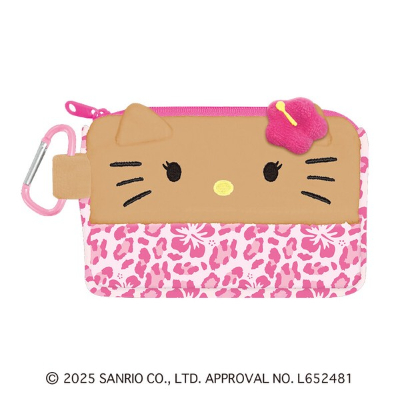 Sanrio Tissue Pouch - Suntanned Kitty - Hibiscus (ティッシュポーチ サンリオ 日焼けキティ - ハイビスカス)