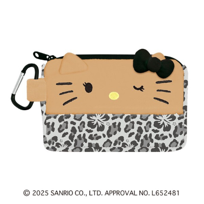 Sanrio Tissue Pouch - Tanned Kitty - Leopard Print (ティッシュポーチ サンリオ 日焼けキティ - レオパード)