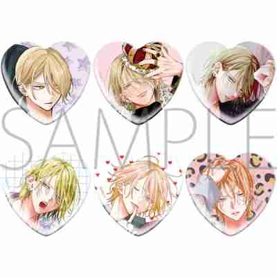 ミユキ蜜蜂 ハート形キャラバッジコレクション/野良猫と狼