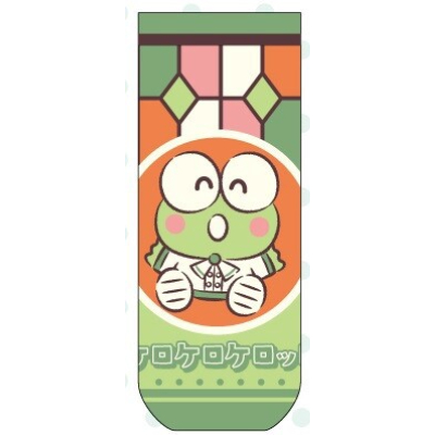 Sanrio Characters Kerokerokeroppi Jacquard Socks - Kerokerokeroppi Stained Glass (ジャガードソックス サンリオキャラクターズ けろけろけろっぴ - けろけろけろっぴ ステンドグラス)