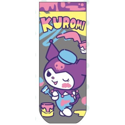 Jacquard Socks Kuromi Sanrio Characters - Kuromi Ink (ジャガードソックス クロミ サンリオキャラクターズ - クロミ インク)