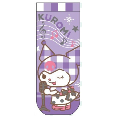 Jacquard Socks Kuromi Sanrio Characters - Kuromi Music Check (ジャガードソックス クロミ サンリオキャラクターズ - クロミ ミュージックチェック)