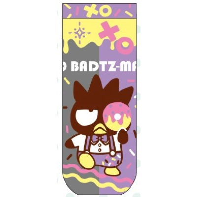 Jacquard Socks Badtz-Maru Sanrio Characters - Badtz-Maru Donut (ジャガードソックス バッドばつ丸 サンリオキャラクターズ - バッドばつ丸 ドーナツ)