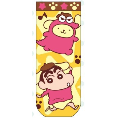Jacquard Socks Crayon Shin-chan x Pompompurin - Crayon Shin-chan x Pompompurin Color Pop (ジャガードソックス クレヨンしんちゃん×ポムポムプリン - クレヨンしんちゃん×ポムポムプリン カラーポップ)