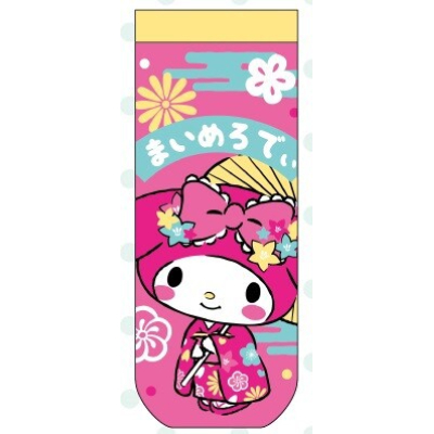 Jacquard Socks Japanese Pattern Series My Melody Sanrio Characters - My Melody Hanabiyori (ジャガードソックス 和柄シリーズ マイメロディ サンリオキャラクターズ - マイメロディ 花日和)