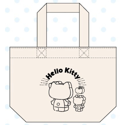 Canvas Mini Tote Bag Hello Kitty Sanrio Characters - Canvas Mini Tote Bag Hello Kitty (帆布ミニトートバッグ ハローキティ サンリオキャラクターズ - 帆布ミニトートバッグ ハローキティ)