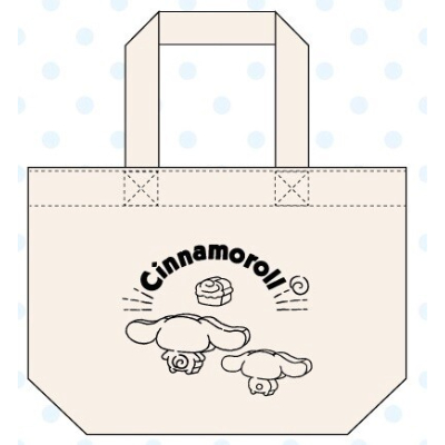 Canvas Mini Tote Bag Cinnamoroll Sanrio Characters - Canvas Mini Tote Bag Cinnamoroll (帆布ミニトートバッグ シナモロール サンリオキャラクターズ - 帆布ミニトートバッグ シナモロール)