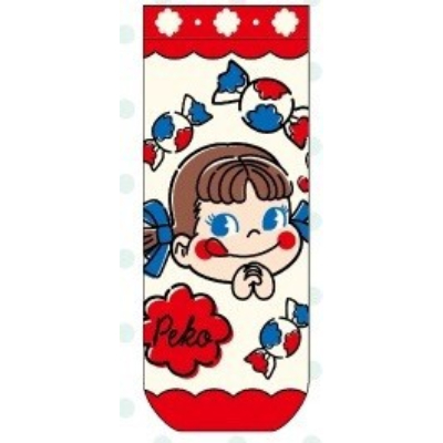Peko-chan Jacquard Socks Sanrio Characters - Peko-chan Ruffle (ジャガードソックス ペコちゃん サンリオキャラクターズ - ペコちゃん フリル)