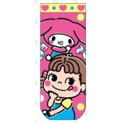 Jacquard Socks Peko-chan x My Melody Sanrio Characters - Peko-chan x My Melody (ジャガードソックス ペコちゃん×マイメロディ サンリオキャラクターズ - ペコちゃん×マイメロディ)