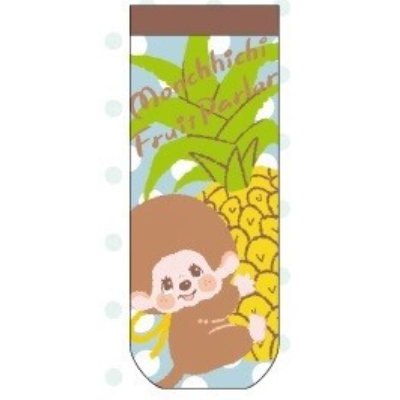 Jacquard Monchhichi Socks - Monchhichi Pineapple (ジャガードソックス モンチッチ - モンチッチ パイナップル)