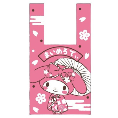 Jacquard Tote Bag, Japanese Pattern, My Melody, Sanrio Characters - Tote Bag, Japanese Pattern, My Melody (ジャガード織トートバッグ 和柄 マイメロディ サンリオキャラクターズ - トートバッグ 和柄 マイメロディ)
