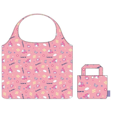 Eco Bag My Melody Japanese Pattern Sanrio Characters - Japanese Pattern Eco Bag My Melody Polka Dot (エコバッグ マイメロディ 和柄 サンリオキャラクターズ - 和柄エコバッグ マイメロディ 水玉模様)