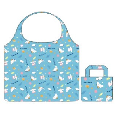 Eco Bag, Cinnamoroll, Japanese Pattern, Sanrio Characters - Japanese Pattern Eco Bag, Cinnamoroll, Polka Dots (エコバッグ シナモロール 和柄 サンリオキャラクターズ - 和柄エコバッグ シナモロール 水玉模様)