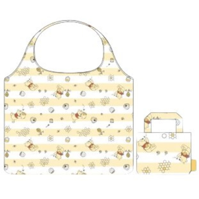 Winnie the Pooh Eco Bag Disney - Eco Bag Pastel Stripe (エコバッグ くまのプーさん Disney/ディズニー - エコバッグ パステルボーダー)
