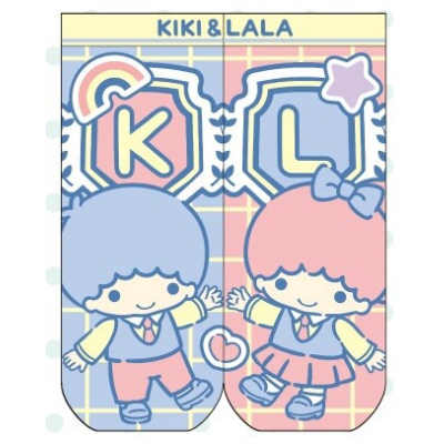 Sanrio Characters Jacquard Socks Kiki & Lala School - Jacquard Socks Kiki & Lala School (ジャガードソックス キキ&ララ スクール サンリオキャラクターズ - ジャガードソックス キキ&ララ スクール)