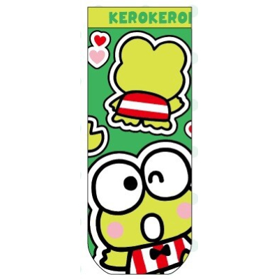 Jacquard socks Kerokerokeroppi front and back Sanrio characters - Jacquard socks Kerokerokeroppi front and back (ジャガードソックス けろけろけろっぴ フロントバック サンリオキャラクターズ - ジャガードソックス けろけろけろっぴ フロントバック)
