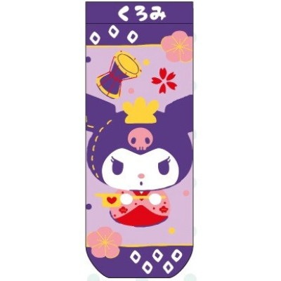 Miyabi Kuromi Jacquard Socks Sanrio Characters - Miyabi Kuromi Jacquard Socks (ジャガードソックス クロミ雅 サンリオキャラクターズ - ジャガードソックス クロミ雅)