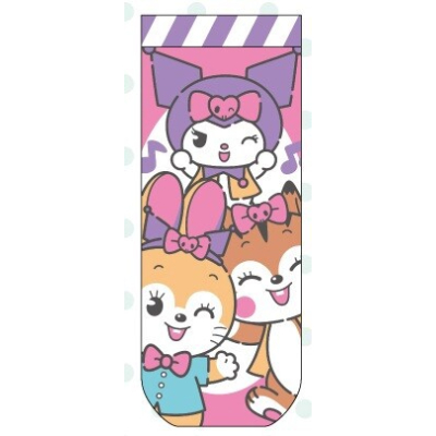 Jacquard socks Cuppy Ramune x Kuromi (ジャガードソックス クッピーラムネ×クロミ)