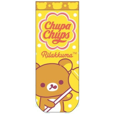Jacquard socks Rilakkuma x Chupa Chups polka dot yellow (ジャガードソックス リラックマ×チュッパチャプス ドットイエロー)