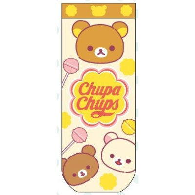 Jacquard socks Rilakkuma x Chupa Chups face (ジャガードソックス リラックマ×チュッパチャプス フェイス)