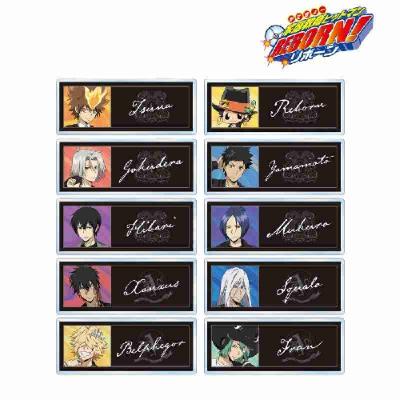 (s)TVアニメ『家庭教師ヒットマンREBORN!』 描き下ろし カジュアルコーデver. トレーディングアクリルネームプレー 送料別880円