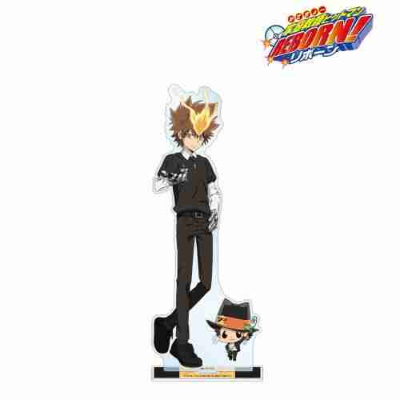 (s)TVアニメ『家庭教師ヒットマンREBORN!』 描き下ろし 沢田 綱吉&リボーン カジュアルコーデver. 特大 送料別880円