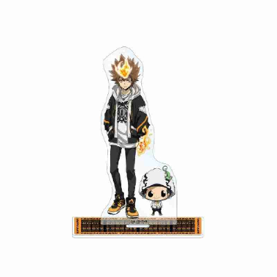 (s)TVアニメ『家庭教師ヒットマンREBORN!』 描き下ろしイラスト 沢田綱吉&リボーン ストリートver. BIGアクリ 送料別880円